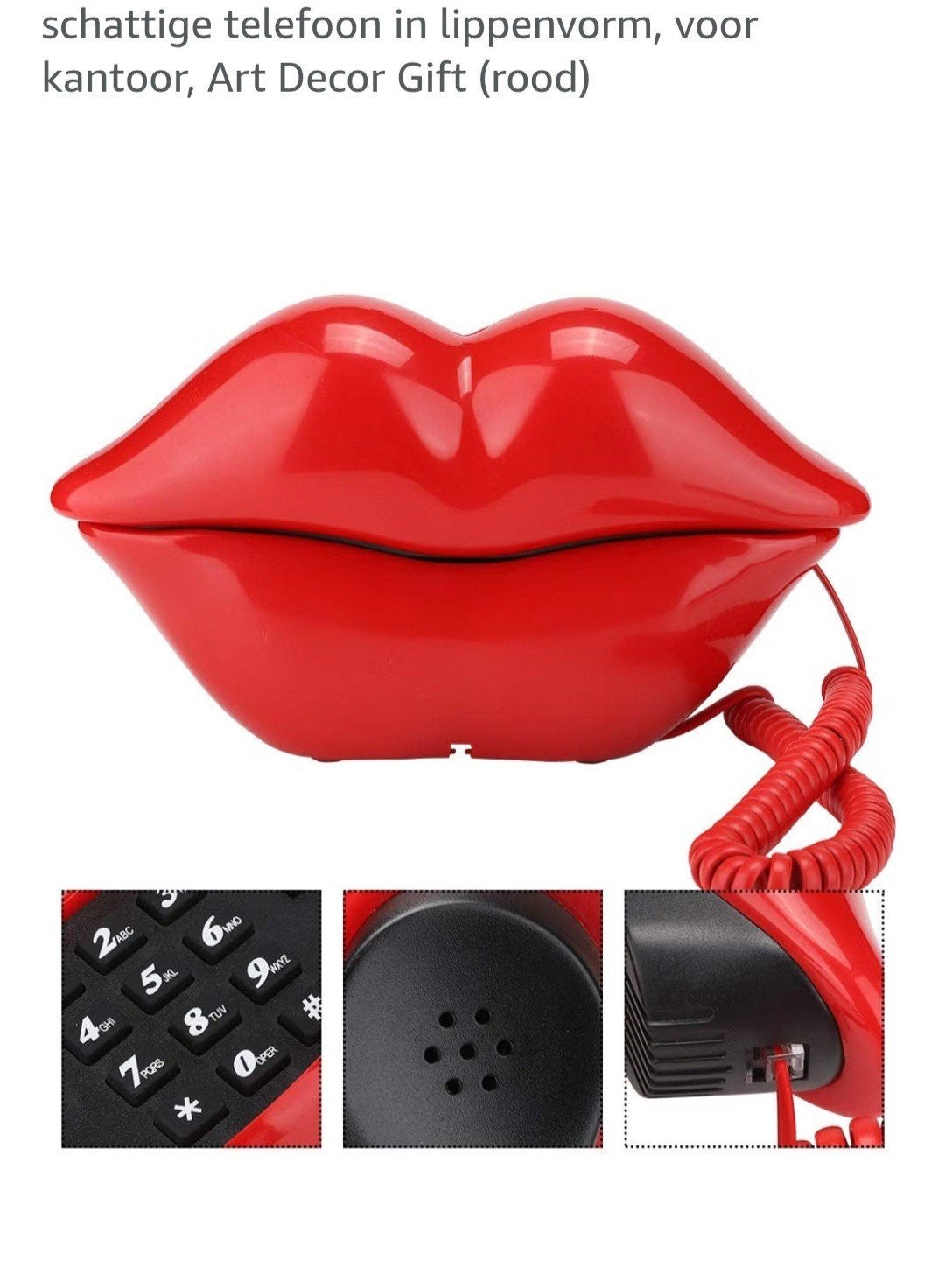Retro telefoon knal rood, Ophalen