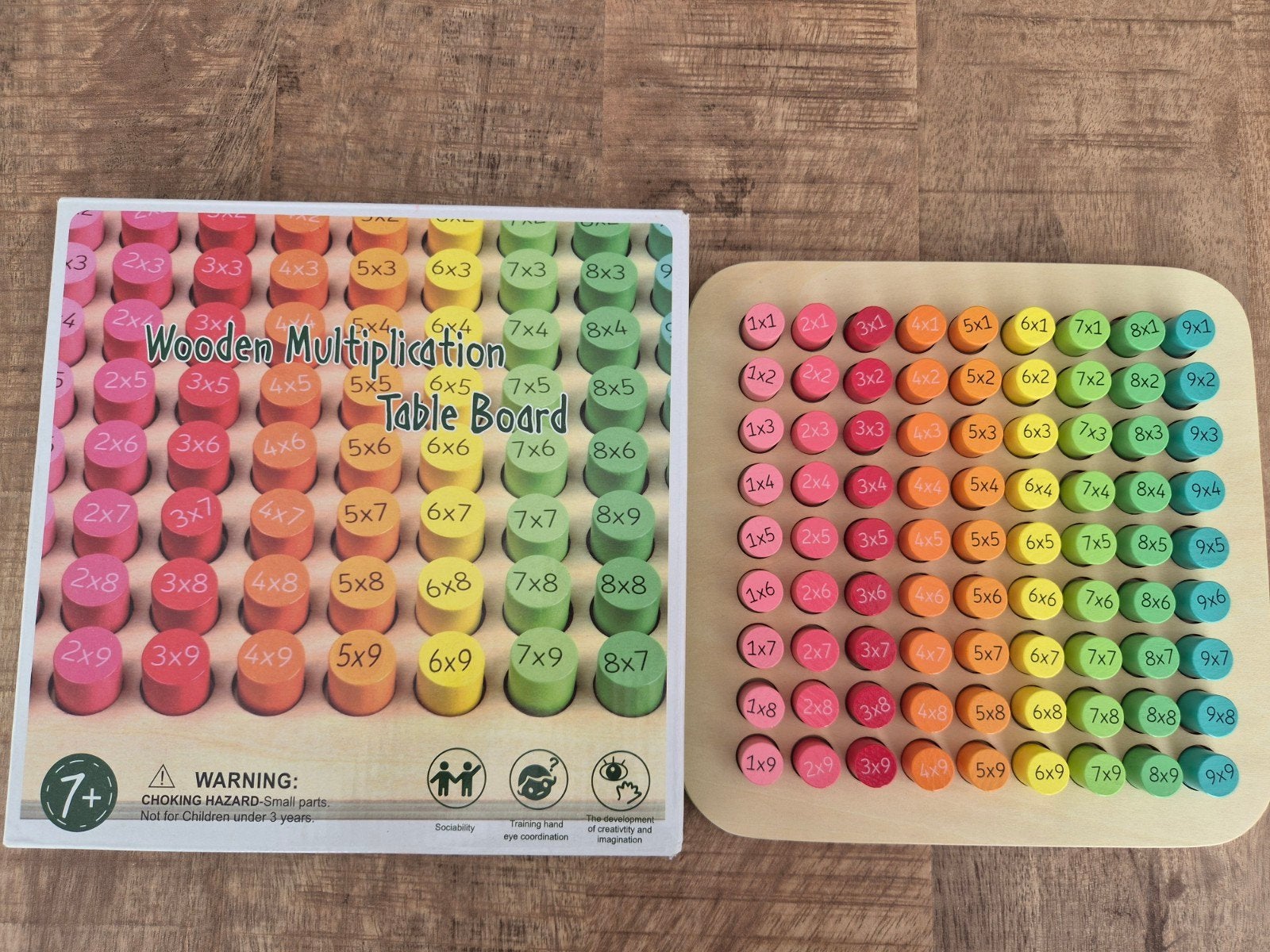Houten maaltafelbord, Ophalen