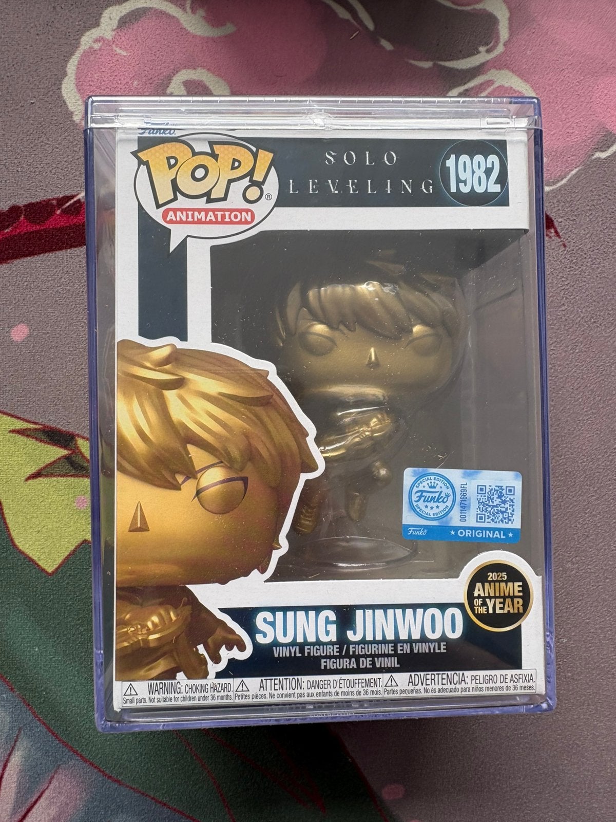 Golden 1982 Sung Jinwoo Funk Pop! Solo Leveling, Ophalen of Verzenden, Zo goed als nieuw