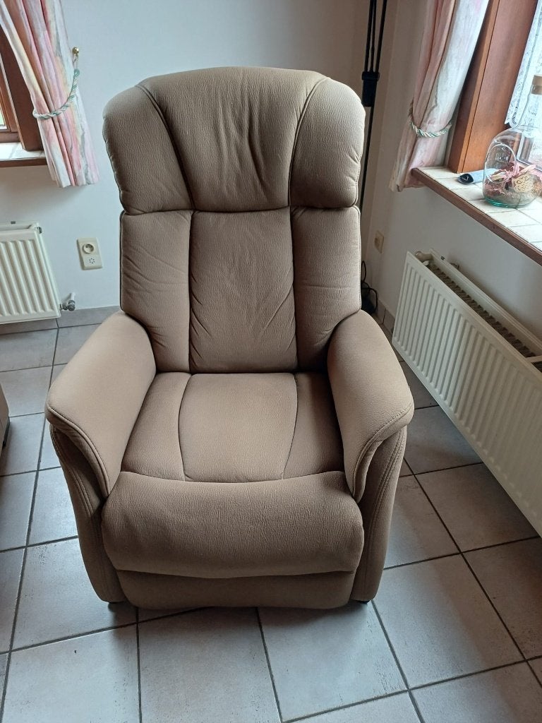 Zetel, Huis en Inrichting, Ophalen, Zo goed als nieuw, Stof, 50 tot 75 cm