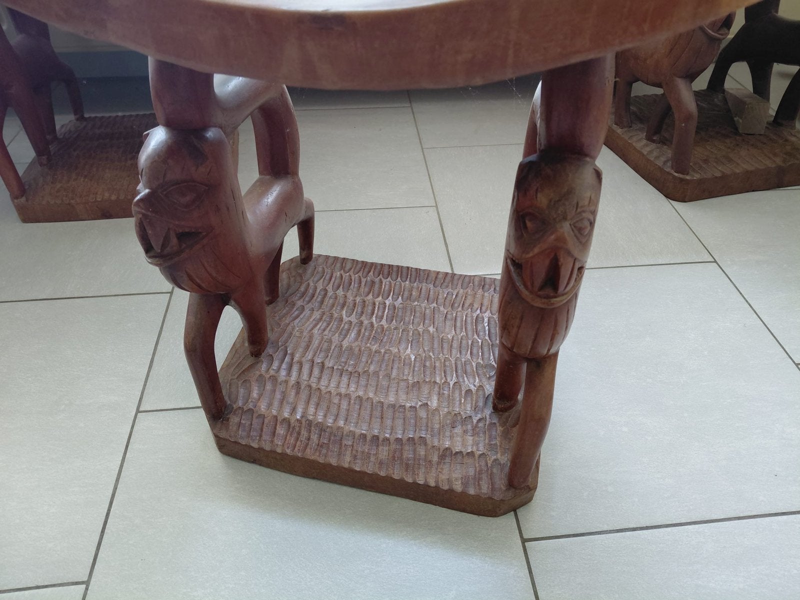 4 Antieke Afrikaanse stoelen, Antiek en Kunst, Ophalen