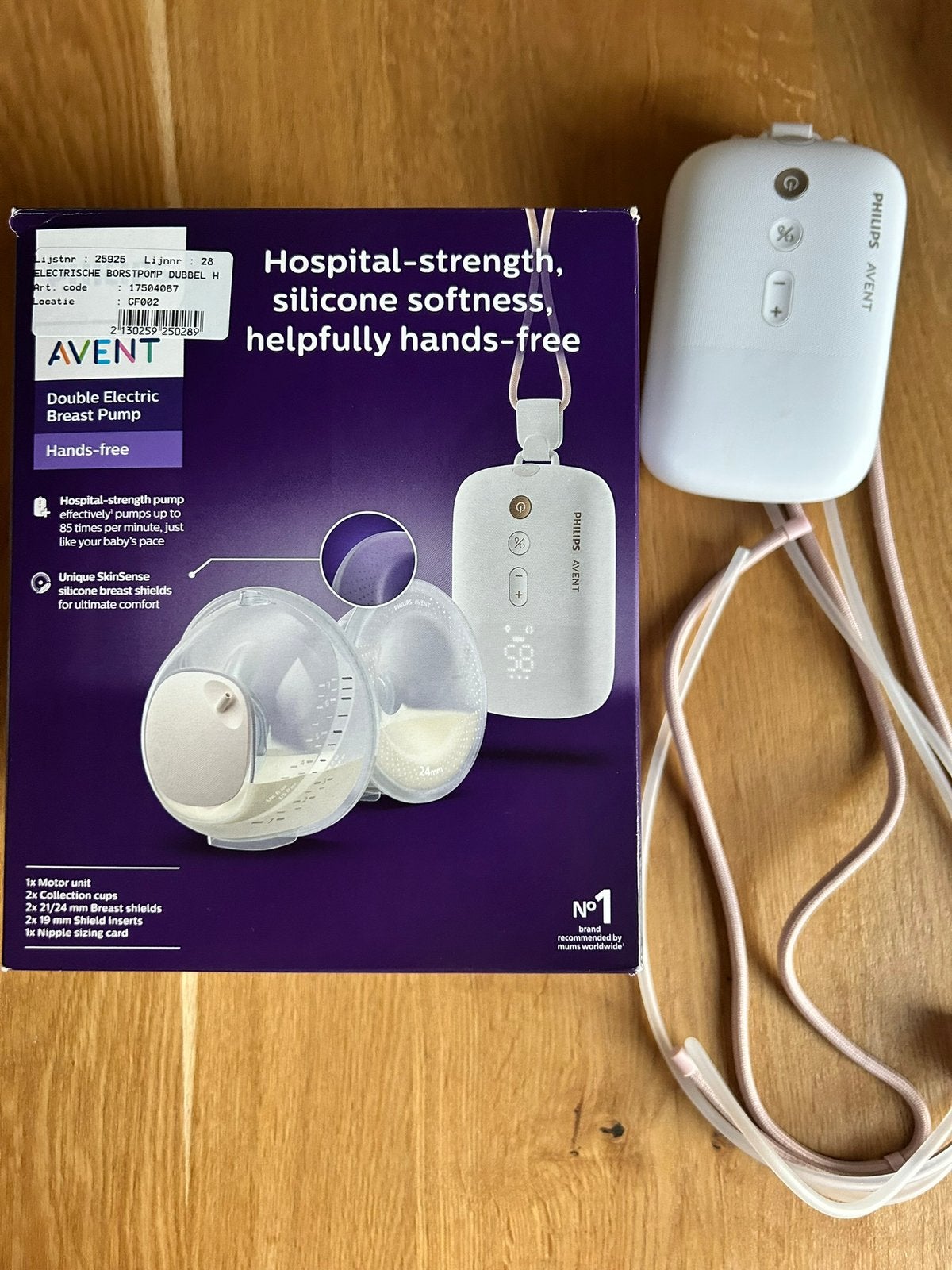Philips Avent Hands‑free Dubbele Elektrische Borstkolf, Borstkolf, Zo goed als nieuw, Handsfree, Philips Avent