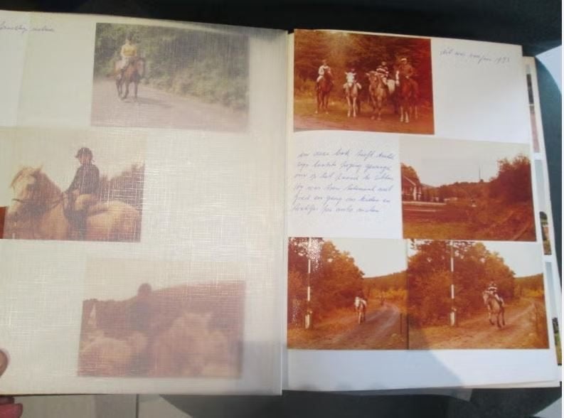 Retro Album met 210 oude Foto's - Paarden en Jumpings, Ophalen of Verzenden, Zo goed als nieuw, Dier, Foto
