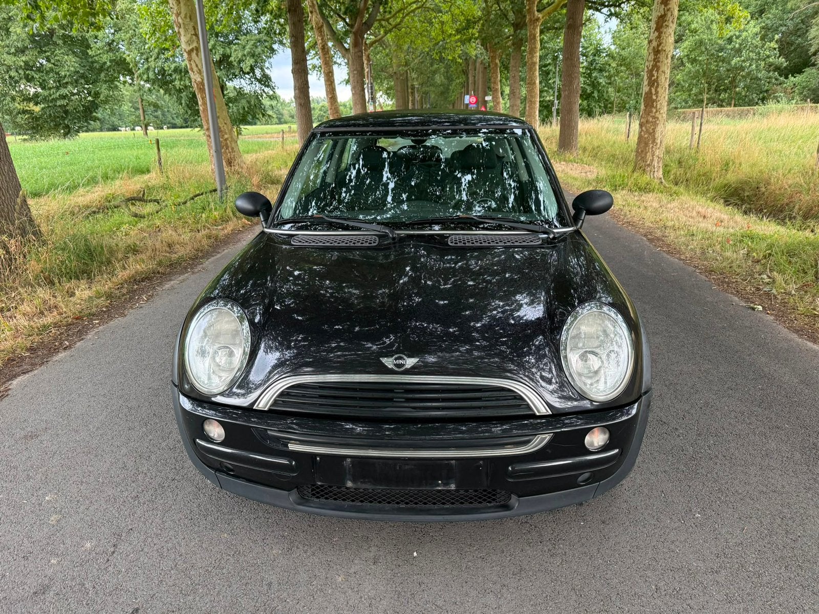 MINI 1,6cc BENZIN 2002 235,000KM AIRCO 0032471654764, Autos, Mini, Entreprise, Boîte manuelle, Noir, Berline