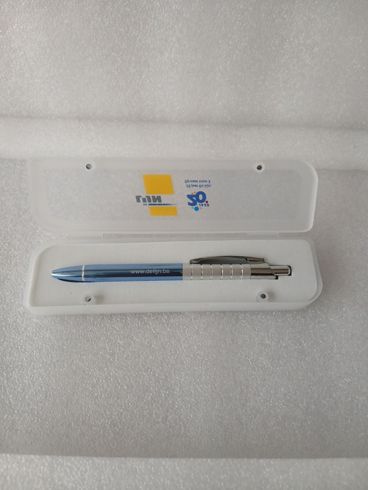 Luxe pen 20 jaar De Lijn in originele opbergdoos, Collections, Autres marques, Enlèvement ou Envoi, Avec boîte, Comme neuf