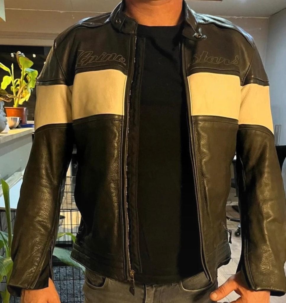 Originele leren motorvest van Alpinestars, Motoren, Kleding | Motorkleding, Ophalen, Heren, Jas | leer, Alpinestars