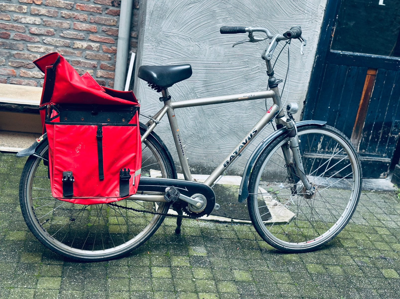Herenfiets Batavus heel gied staat met zaken 7 versnelling, Ophalen, Zo goed als nieuw, Batavus