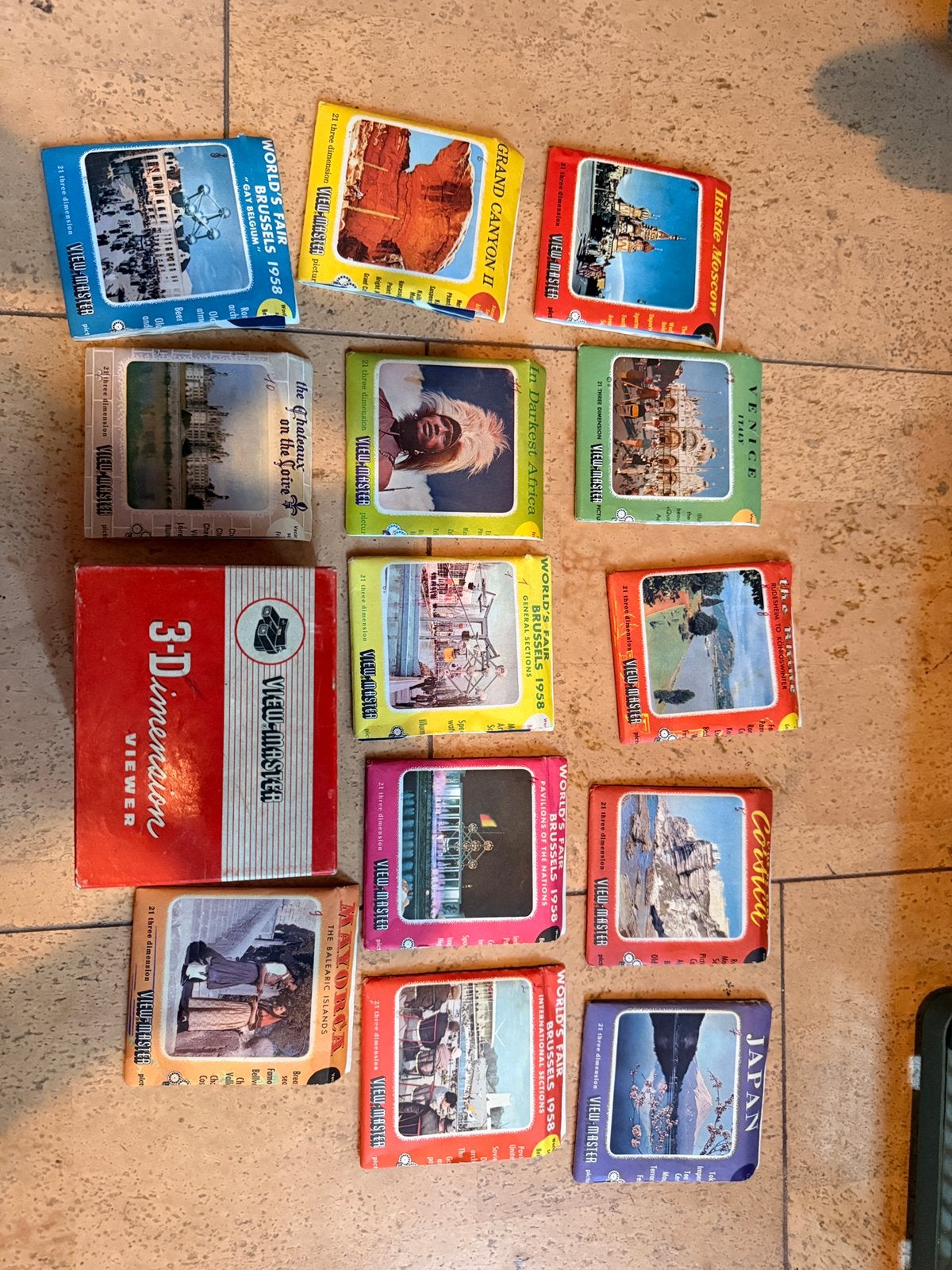 Vintage View-Master modèle E +ensembles complets + expo 58, Enlèvement ou Envoi, Utilisé