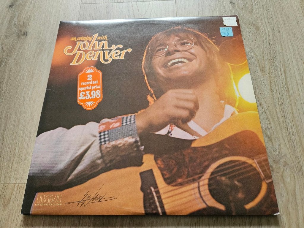 LP John Denver - An Evening With John Denver (2-LP), Cd's en Dvd's, Vinyl | Country en Western, Gebruikt, Dubbel-LP, Ophalen of Verzenden