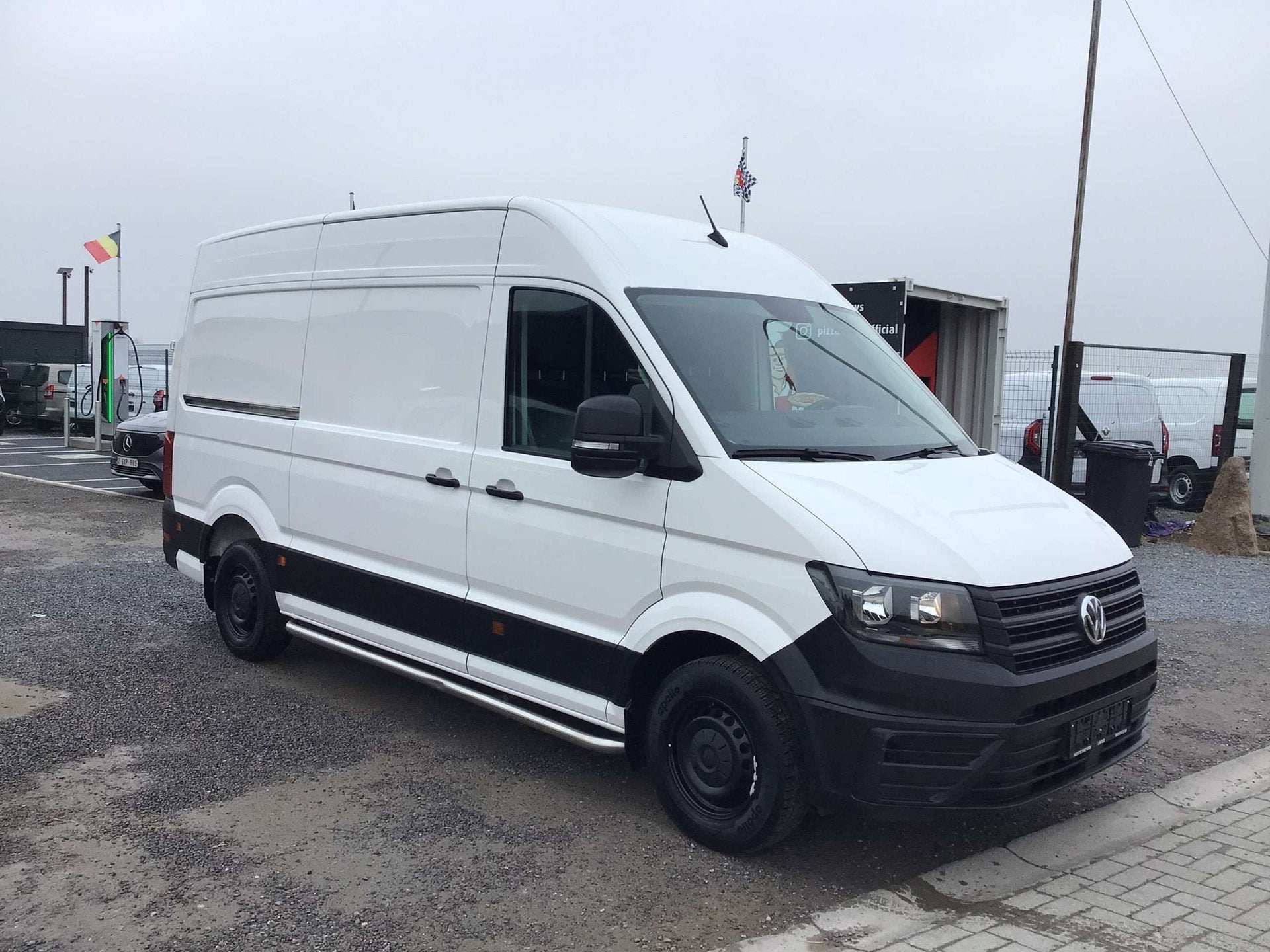 Volkswagen Crafter l3h3 140pk 2024 56000km 26950e ex, Autos, Autres modèles, Euro 6, Entreprise, 3 places
