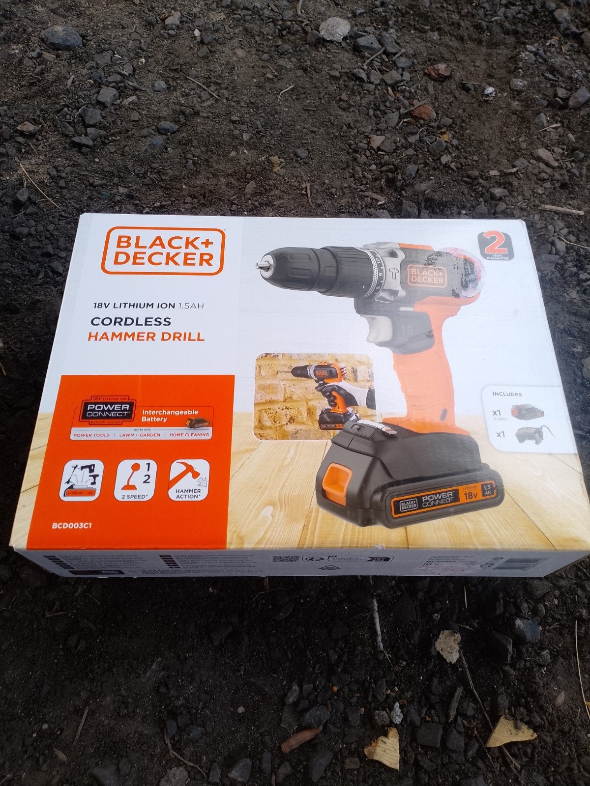 Perceuse à percussion Black+Decker, Neuf, Enlèvement ou Envoi, Foreuse et Perceuse, 400 à 600 watts