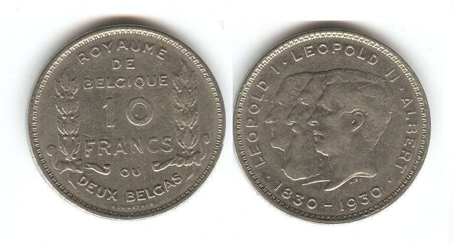Belgique : 2 belga 1930 FR (B) = morin 380 (B), Enlèvement ou Envoi, Monnaie en vrac