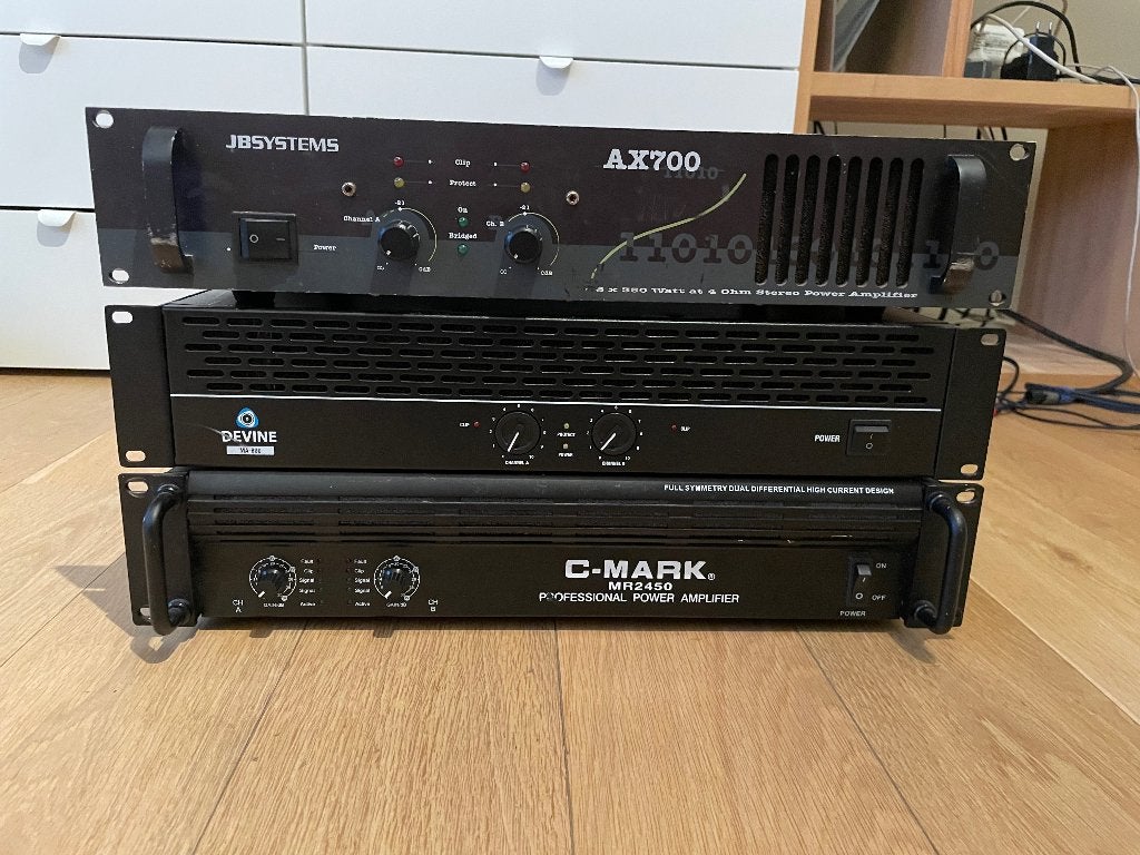 3 amplifiers, TV, Hi-fi & Vidéo, Enlèvement, Utilisé, 120 watts ou plus, Autres marques