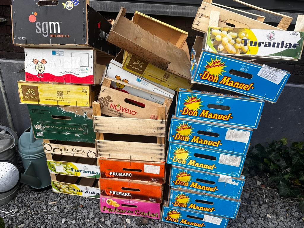 Houten fruitkistjes, Diversen, Ophalen, Zo goed als nieuw