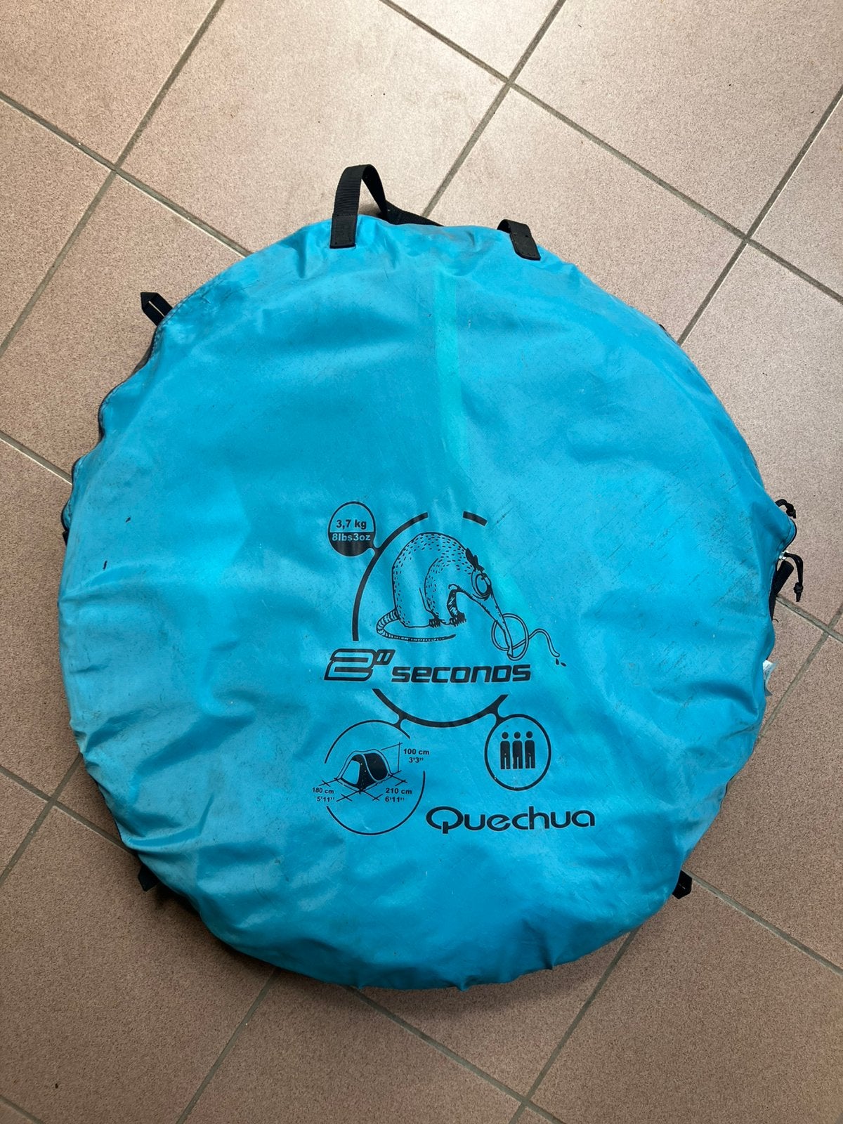 Quechua werptent voor 3 personen, Caravans en Kamperen, Tenten, Ophalen, Gebruikt, Tot en met 3