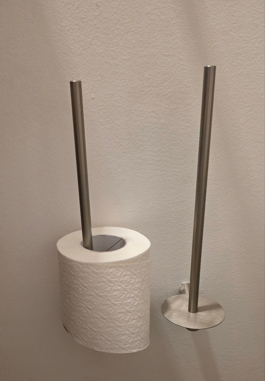 porte papier toilette et porte papier réserve  inox brossé, Maison & Meubles, Autres marques, Beige, Serviette invité, Enlèvement