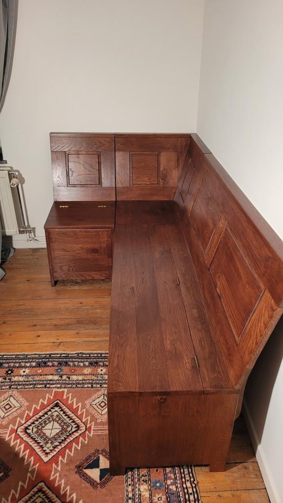 Banc en bois avec rangement (coffre), Enlèvement, Bois