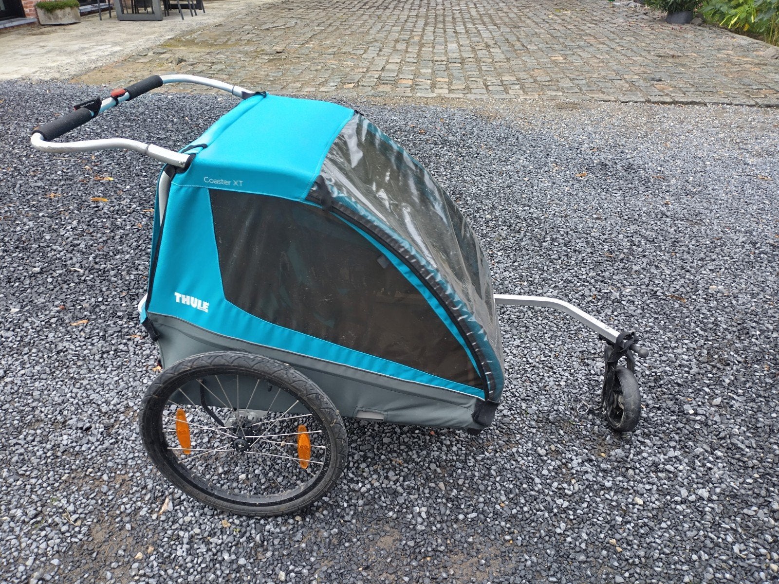 Thule coaster fietskar, Vélos & Vélomoteurs, 20 à 40 kg, Enlèvement, Utilisé, Remorque pour enfant