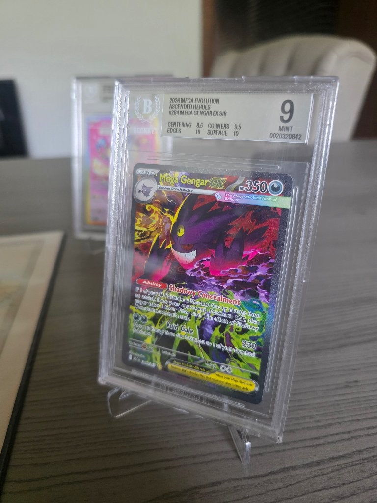 Pokemon Ascended Heroes #284 Mega Gengar ex BGS 9, Hobby en Vrije tijd, Ophalen of Verzenden, Nieuw, Losse kaart