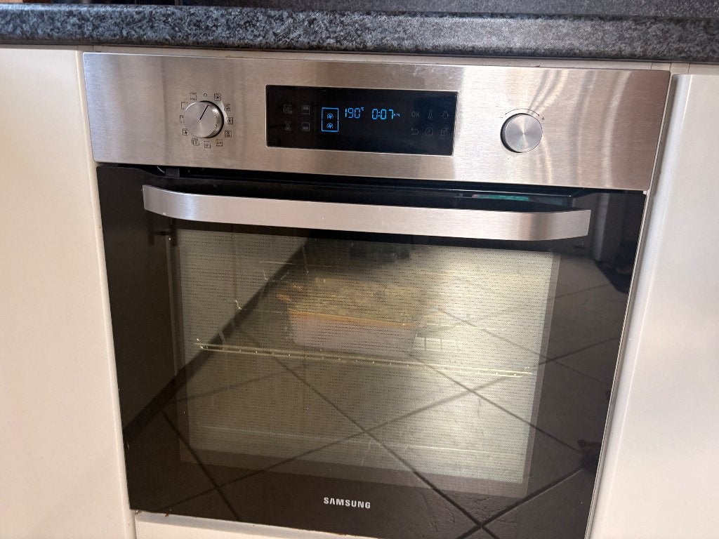 Inbouwoven Samsung dual cook, Ophalen, Oven, Hete lucht, Zo goed als nieuw