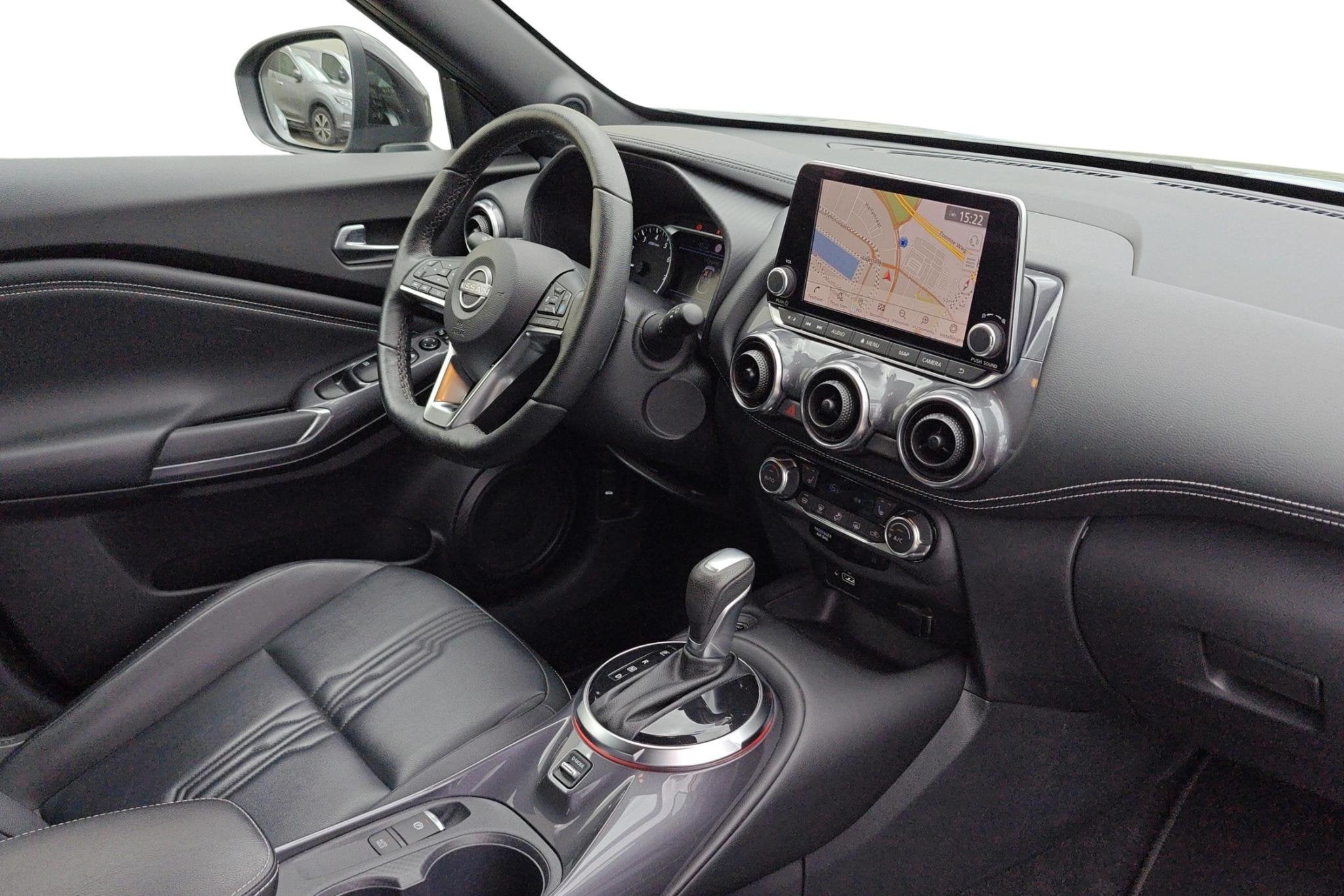 Nissan Juke 1.0 DIG-T 114 DCT Tekna + Cold Pack + Sound Pack, Stof, Zwart, 628 kg, 5 zetels