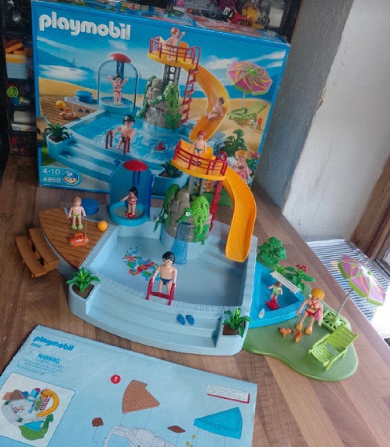 Playmobil 4858 City Life Summer Fun - grande piscine, Bâtiment, Comme neuf, Kit complet, City life