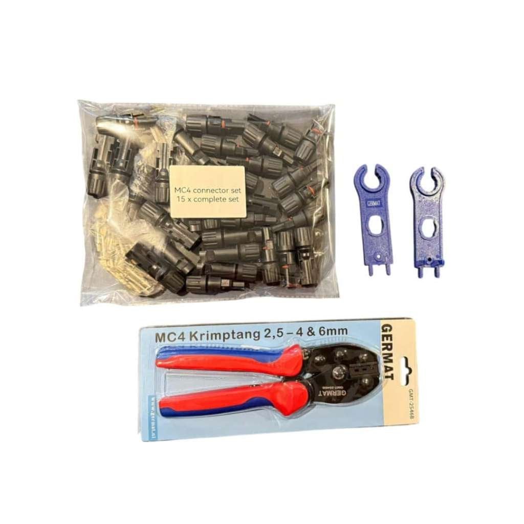 Kit de connecteurs Germat MC4, 15 pièces, Enlèvement ou Envoi, Neuf, Noir