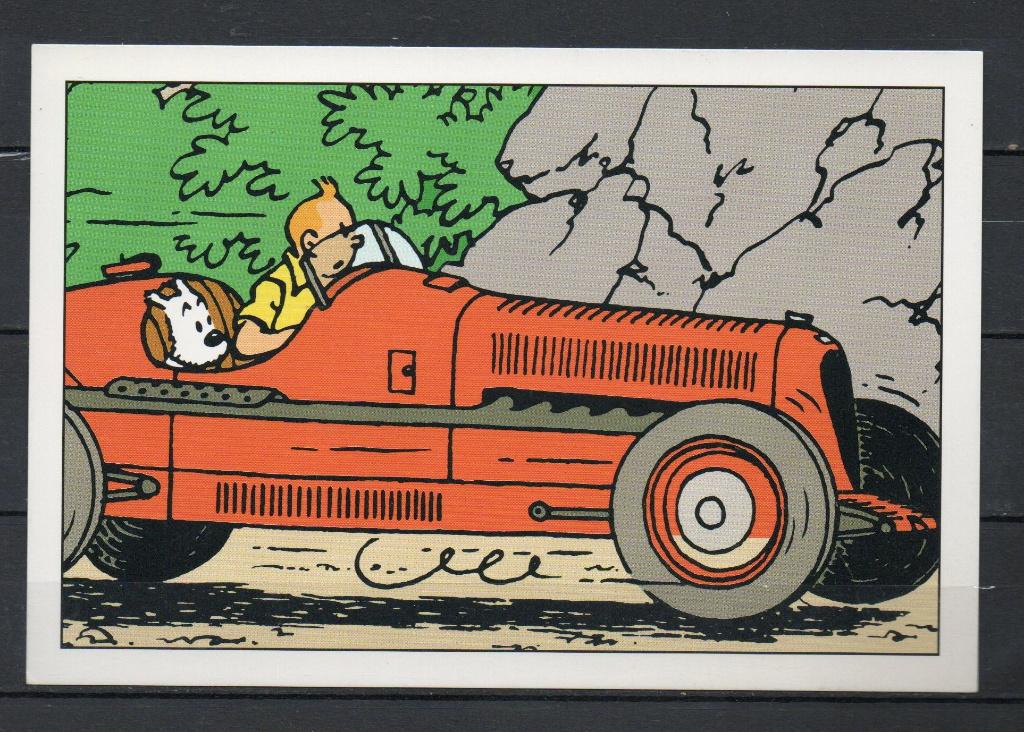 Carte postale : Hergé : Tintin T11, Ophalen
