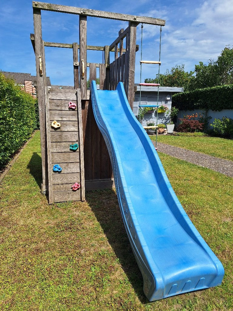 Speeltoestel met huisje, Enfants & Bébés, Enlèvement, Utilisé, Mur d'escalade