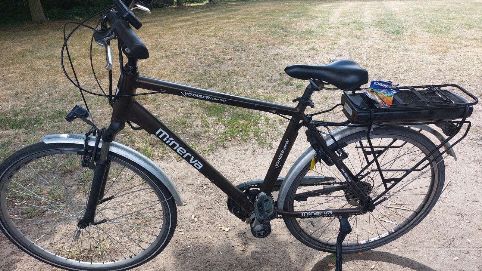 Elektrische Herenfiets minerva, Enlèvement, Utilisé, 30 à 50 km par batterie