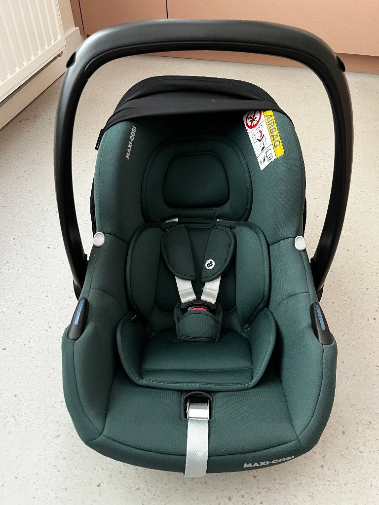MaxiMaxi-Cosi Cabriofix i-Size Autostoel - Essential Green, Autogordel of Isofix, Zo goed als nieuw, Afneembare rugleuning, Maxi-Cosi