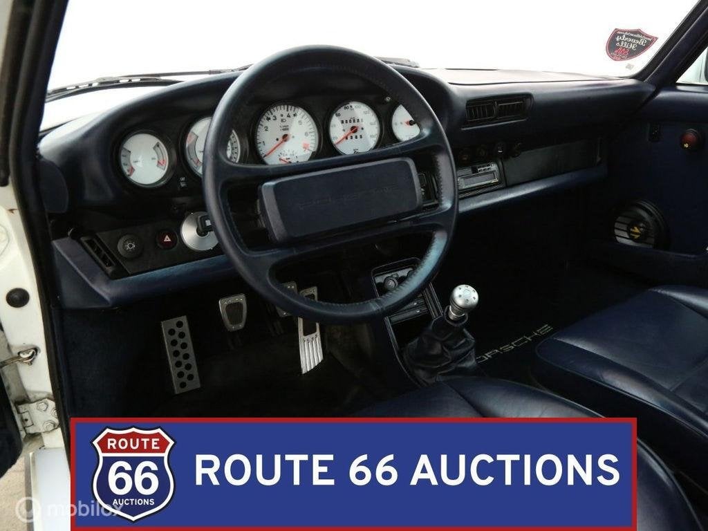 Porsche 911 Turbo | 1985 | Route 66 Auctions, Auto's, Zwart, Bedrijf, Overige carrosserie, Porsche