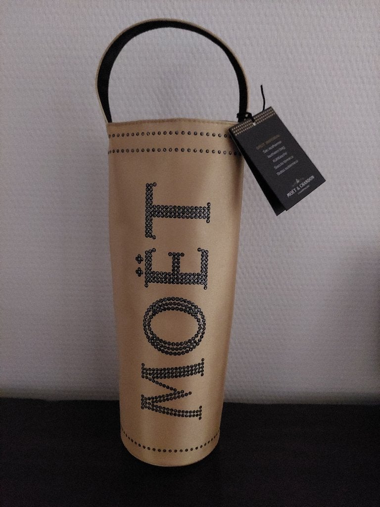Koeltas champagne Moët & Chandon – Strass belettering, Verzamelen, Ophalen of Verzenden, Nieuw, Champagne