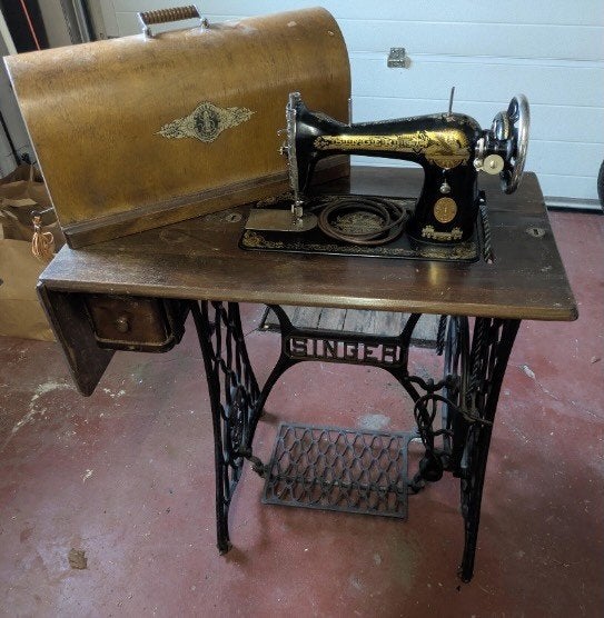 belle machine à coudre Singer antique - complète !, Antiquités & Art, Enlèvement