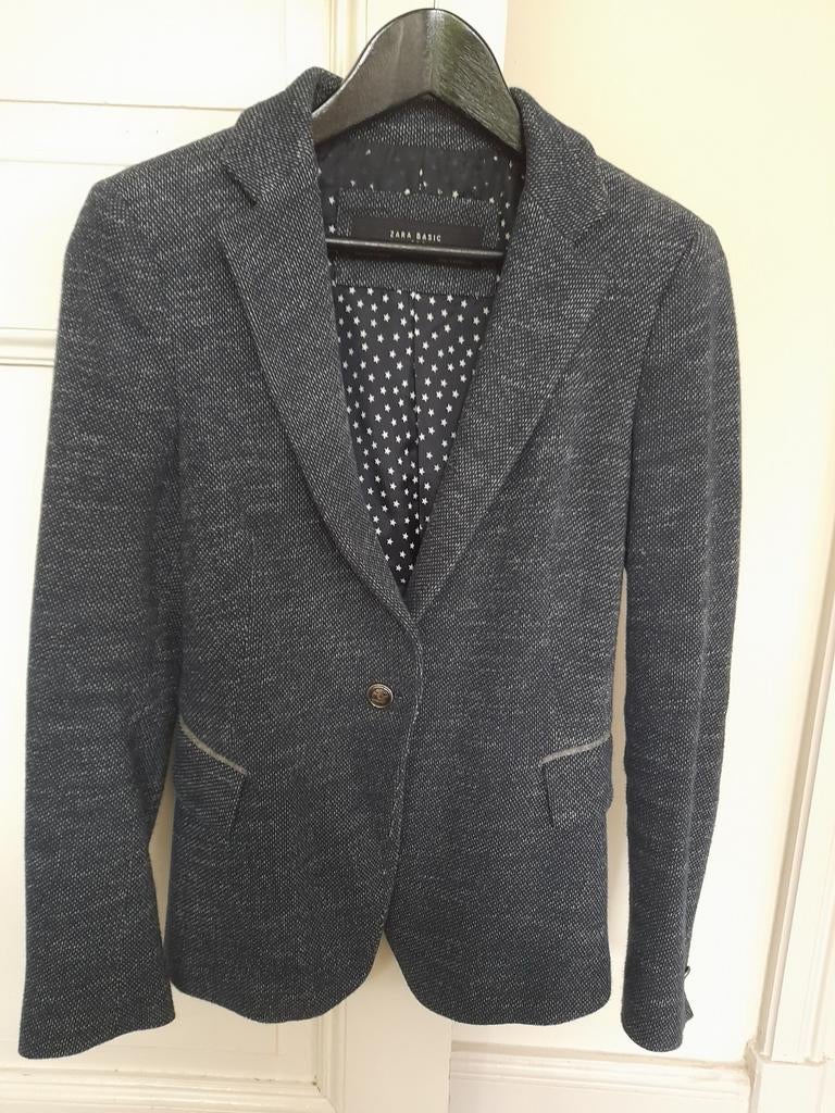 Jasje/blazer van het merk ZARA basic in perfecte staat!, Ophalen of Verzenden, Maat 36 (S), Blauw, Jasje