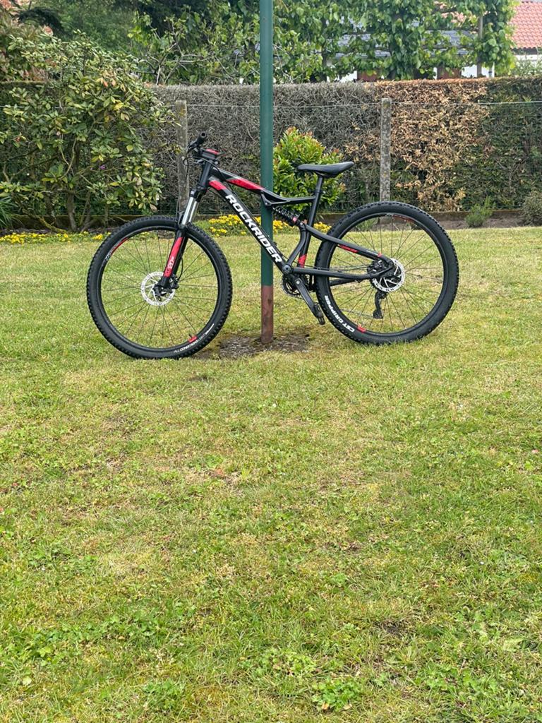 Rockrider st530s full suspension mtb, Fietsen en Brommers, Ophalen, 24 inch of meer, Gebruikt, Aluminium