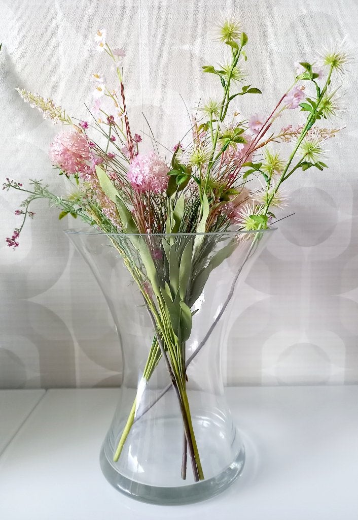 MODERNE/SIERLIJKE VAAS - ZO GOED ALS NIEUW, Huis en Inrichting, Woonaccessoires | Vazen, Ophalen, Zo goed als nieuw, Glas, 28 cm