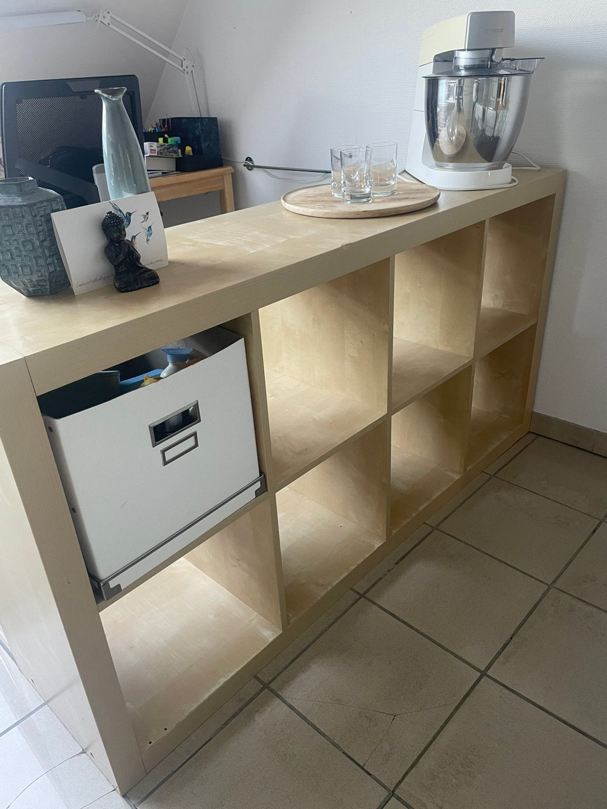 Ikea kallax 4x2 vakken, Huis en Inrichting, Kasten | Wandmeubels, Ophalen, Met plank(en), Gebruikt, Minder dan 150 cm