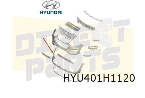 Hyundai Tucson (11/18-2/21) voorbumper onderlijst (te spuite, Autos : Pièces & Accessoires, Neuf, -, Hyundai, -
