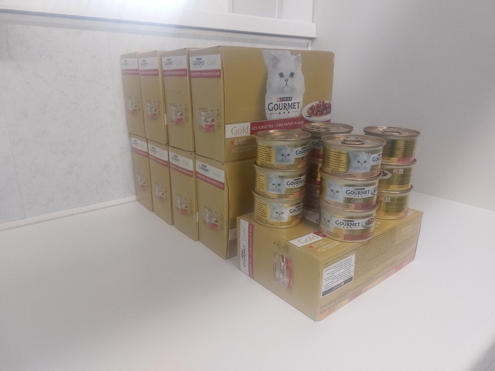 kattenvoer kleine potjes, Ophalen