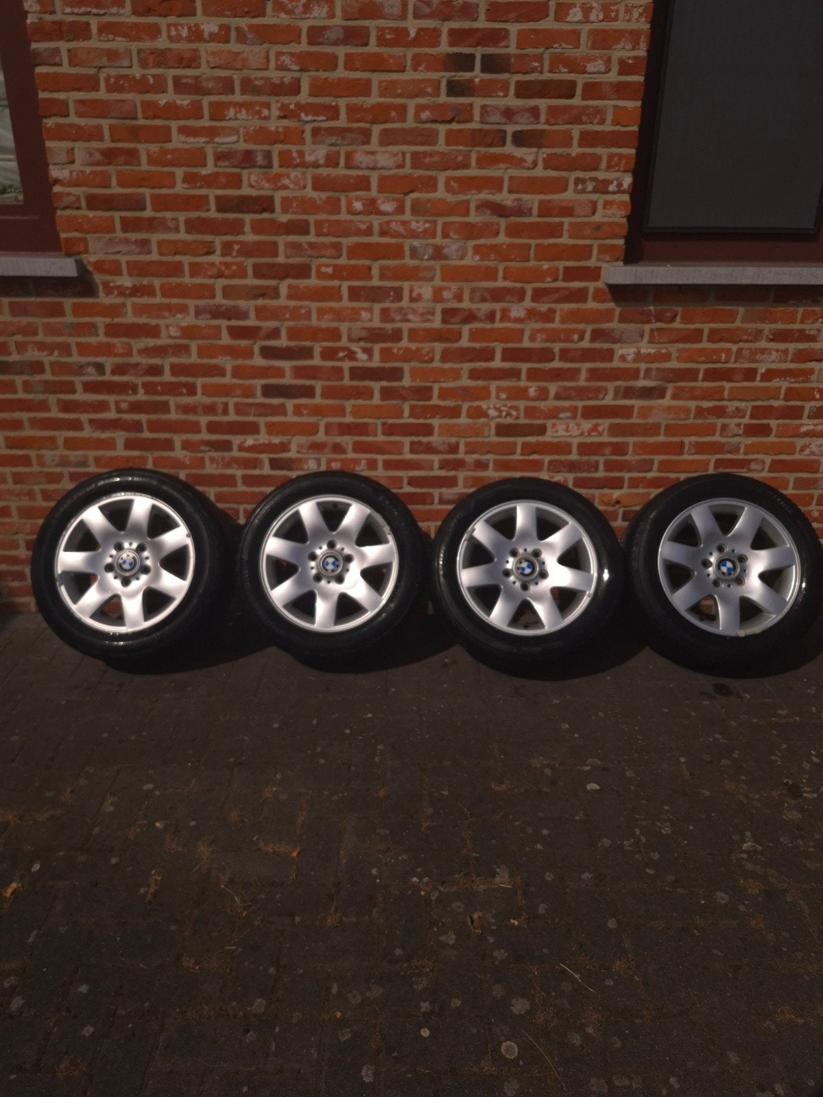 Originele BMW E46 velgen met zomerbanden – 16 inch, Auto-onderdelen, Banden en Velgen, Ophalen, Gebruikt, Velg(en), 16 inch