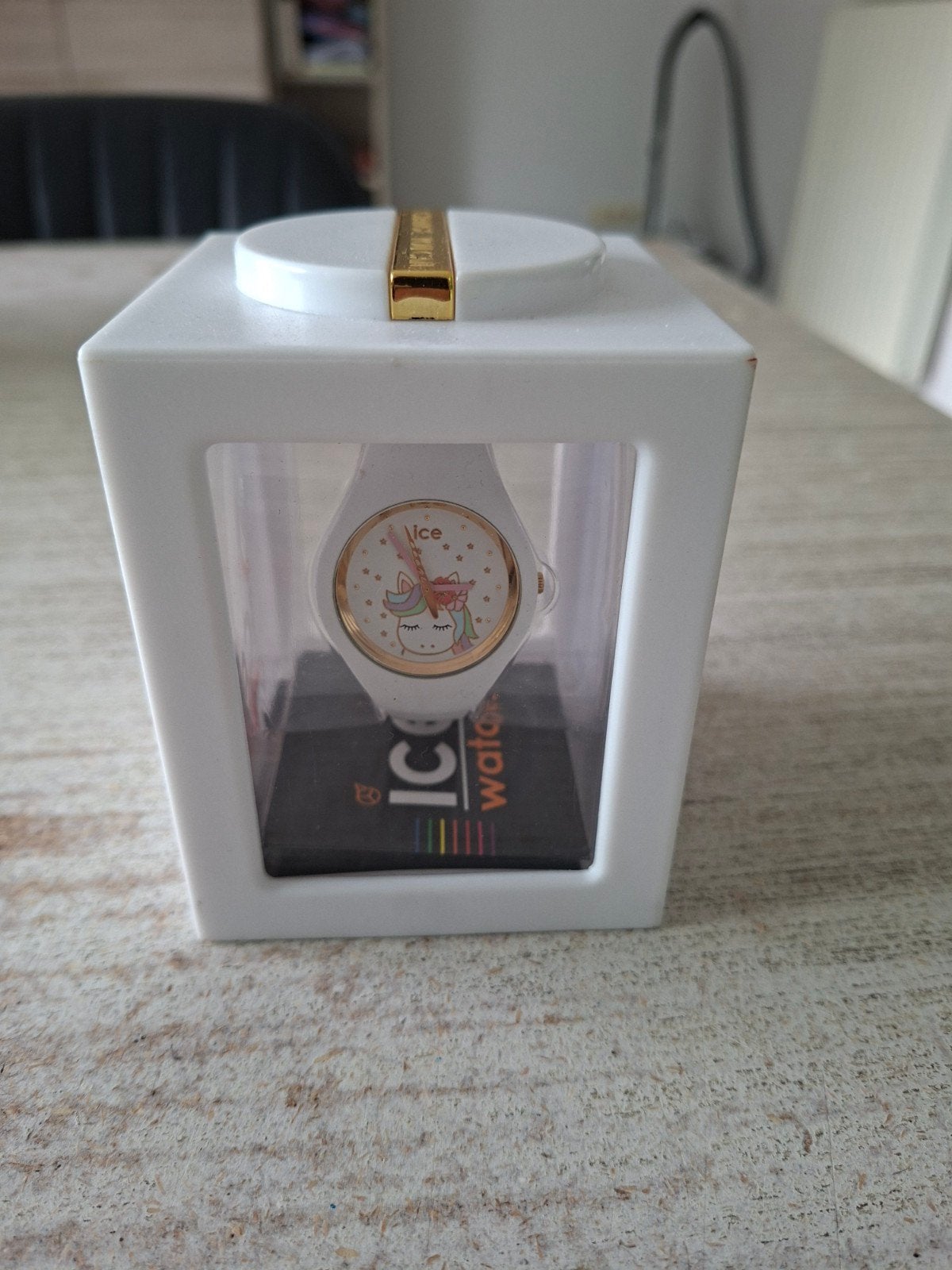montre à glace licorne, Bijoux, Sacs & Beauté, Enlèvement, Comme neuf, Blanc, Fille