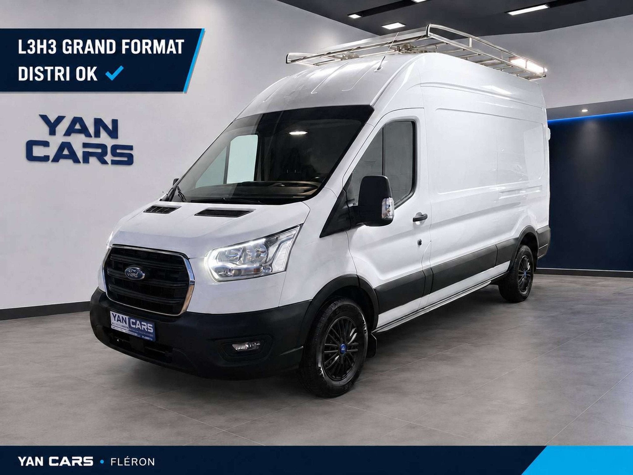 Ford Transit L3H3 grand volume | Galerie+Barre LED | Attache, Achat, Entreprise, 3 places, Boîte manuelle
