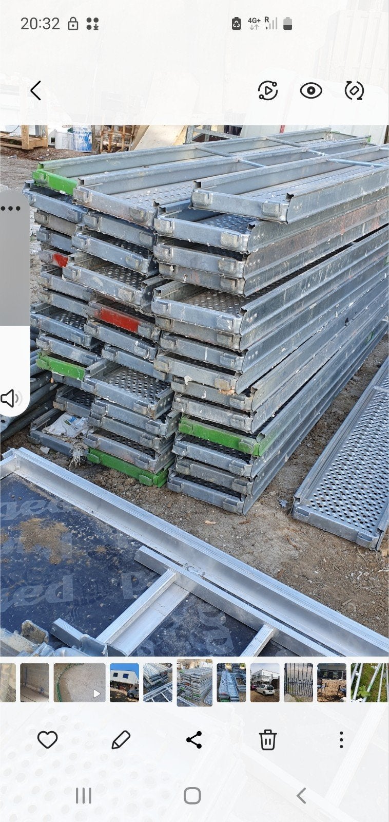 échafaudage 200m2 à louer, Doe-het-zelf en Bouw, Steigers