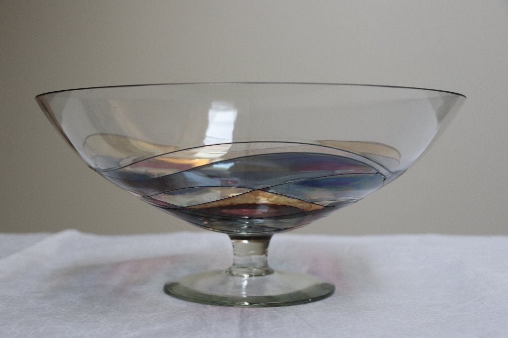 decoratieve schaal met kleuraccenten, Antiek en Kunst, Ophalen