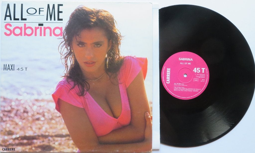 Sabrina - All of me. (Stock, Aikten & Waterman) Maxi, Cd's en Dvd's, Vinyl | Dance en House, Gebruikt, Dance, EP, 12 inch