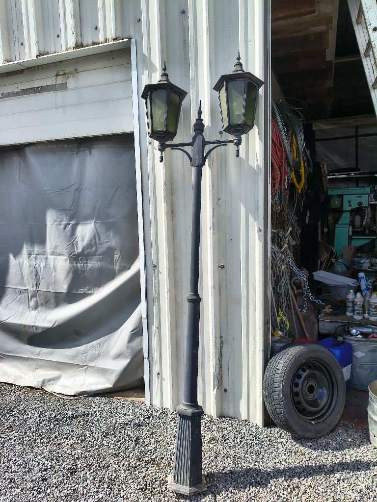 Lantaarnpaal, Tuin en Terras, Buitenverlichting, Ophalen, Gebruikt, Staande lamp, Aluminium