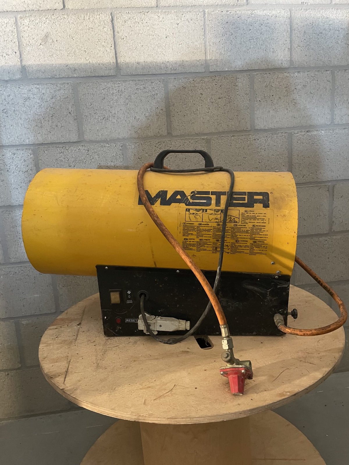 Master gas heteluchtkanon / bouwkachel op gas, Ophalen, Gebruikt
