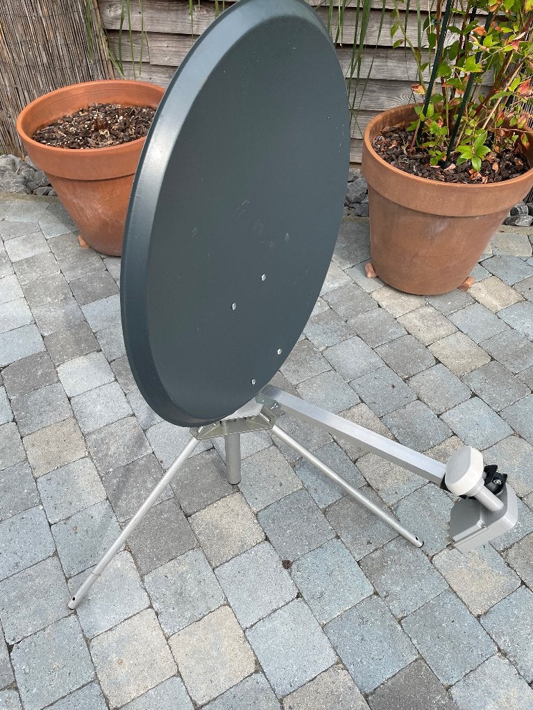 Schotel antenne, Ophalen, Gebruikt