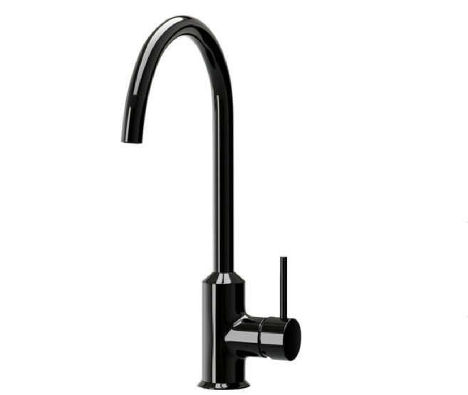 Robinet design de cuisine NOIR RINGSKAR, Bricolage & Construction, Enlèvement ou Envoi, Neuf, Chrome, Robinet